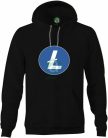 Litecoin logo kapucnis pulóver