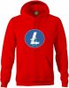 Litecoin logo kapucnis pulóver