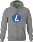 Litecoin logo kapucnis pulóver