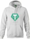 Tether logo kapucnis pulóver