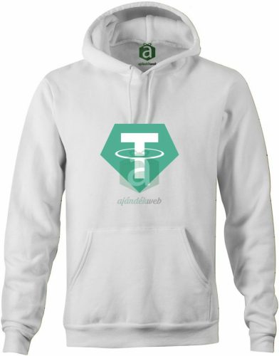 Tether logo kapucnis pulóver