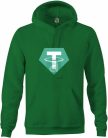 Tether logo kapucnis pulóver