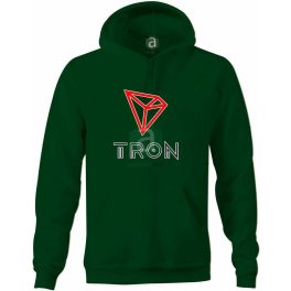 Tron coin kapucnis pulóver