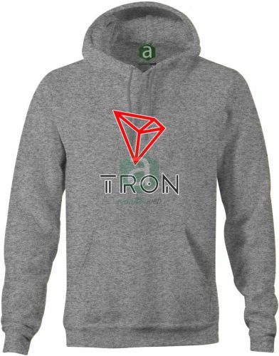 Tron coin kapucnis pulóver