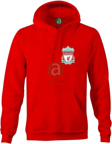 Liverpool XXL-es piros férfi kapucnis pulóver