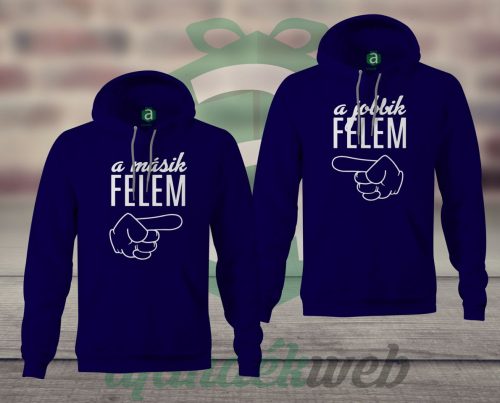 Jobbik másik felem páros kapucnis pulóver