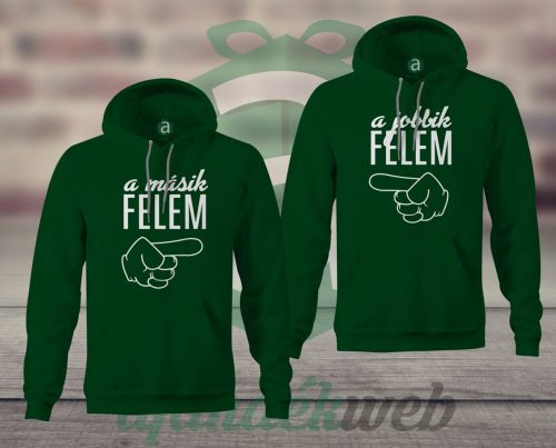 Jobbik másik felem páros kapucnis pulóver