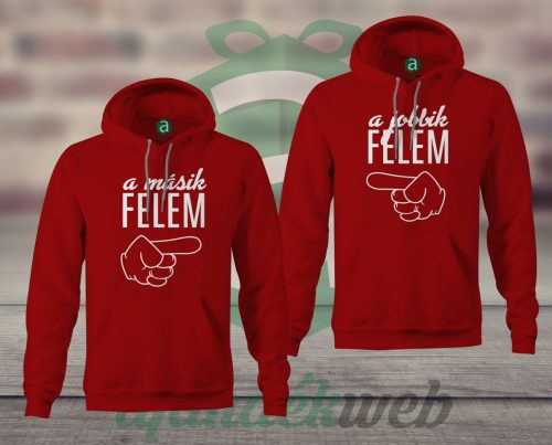 Jobbik másik felem páros kapucnis pulóver