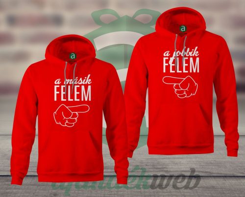 Jobbik másik felem páros kapucnis pulóver