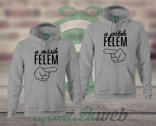 Jobbik másik felem páros kapucnis pulóver