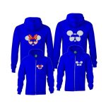 Minnie Mickey páros zippzáras kapucnis pulóver