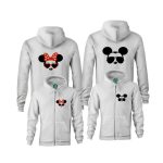 Minnie Mickey páros zippzáras kapucnis pulóver