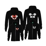 Minnie Mickey páros zippzáras kapucnis pulóver