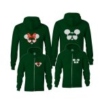 Minnie Mickey páros zippzáras kapucnis pulóver