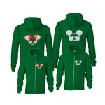 Minnie Mickey páros zippzáras kapucnis pulóver