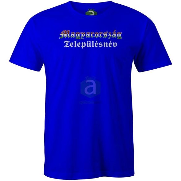 Nemzeti színű Bács-Kiskun megyei településneves póló