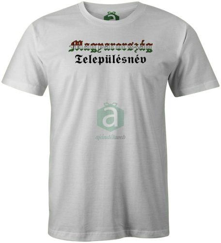 Nemzeti színű Békés megyei településneves póló