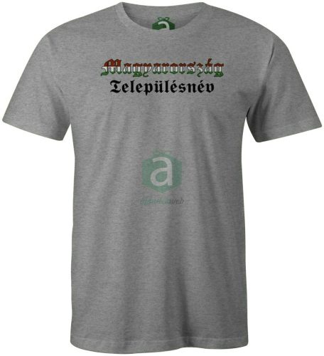 Nemzeti színű Nógrád megyei településneves póló