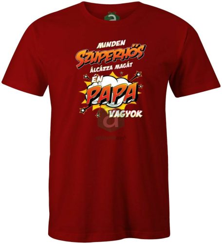 Szuperhős álca Papa vagyok póló
