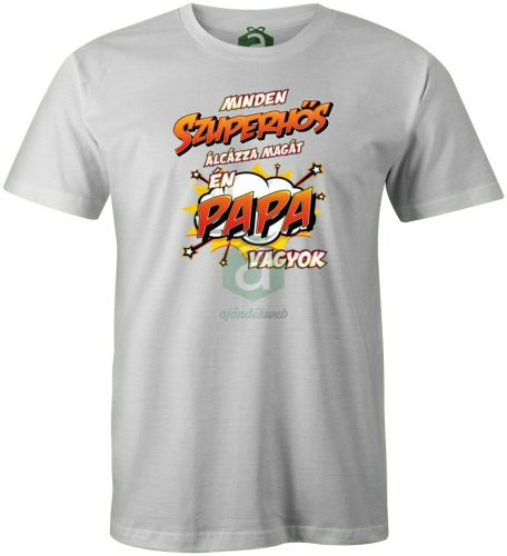 Szuperhős álca Papa vagyok póló
