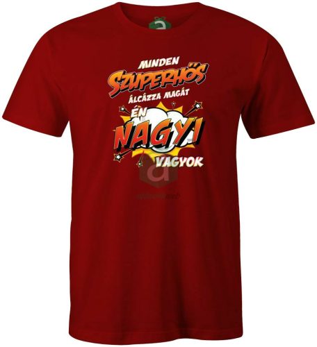 Szuperhős álca Nagyi vagyok póló