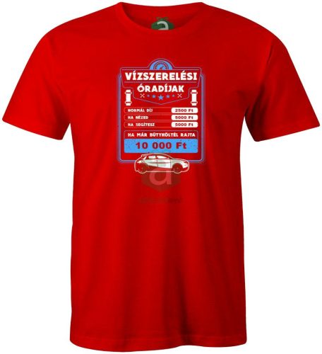 Vízszerelő óradijak póló