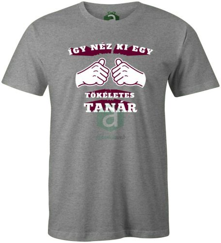 Így néz ki egy tökéletes tanár póló