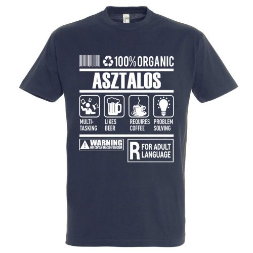 Asztalos organic póló