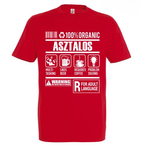 Asztalos organic póló