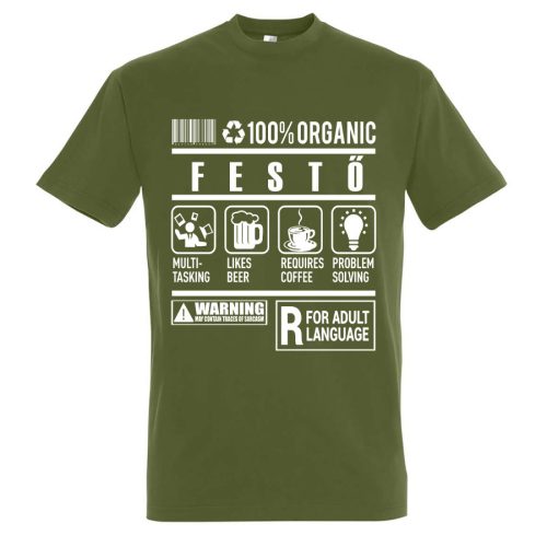 Festő organic póló