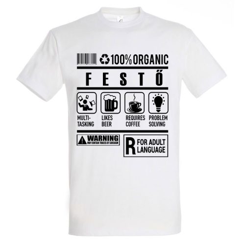 Festő organic póló