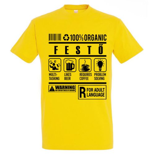 Festő organic póló