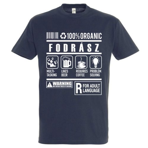Fodrász organic póló