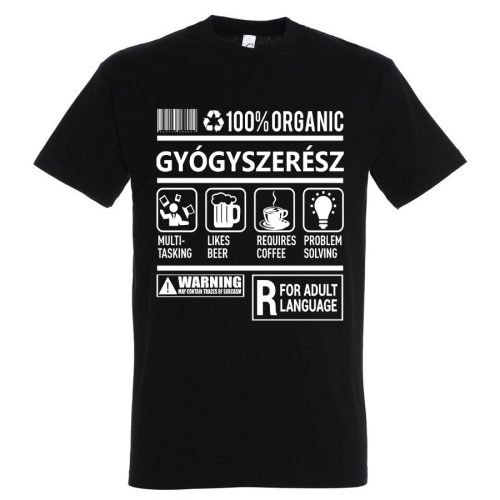 Gyógyszerész organic póló