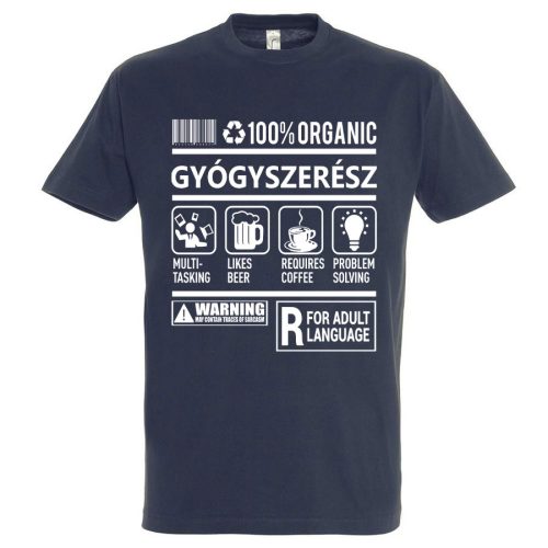 Gyógyszerész organic póló