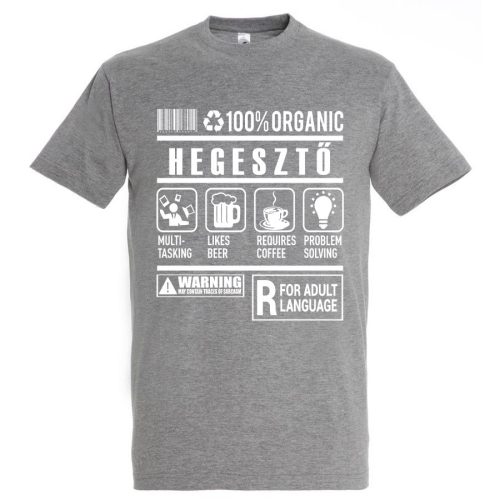 Hegesztő organic póló