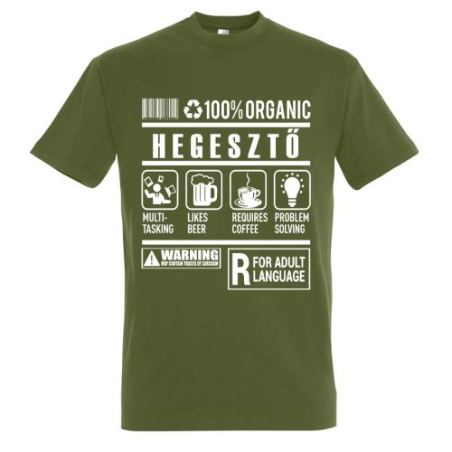 Hegesztő organic póló