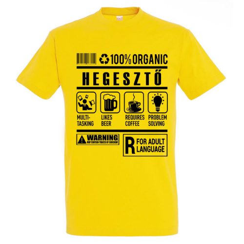 Hegesztő organic póló