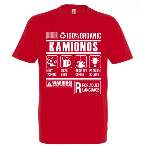 Kamionos organic póló