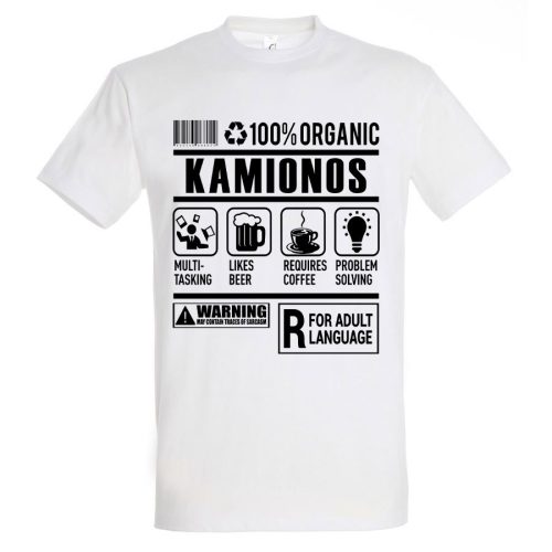 Kamionos organic póló