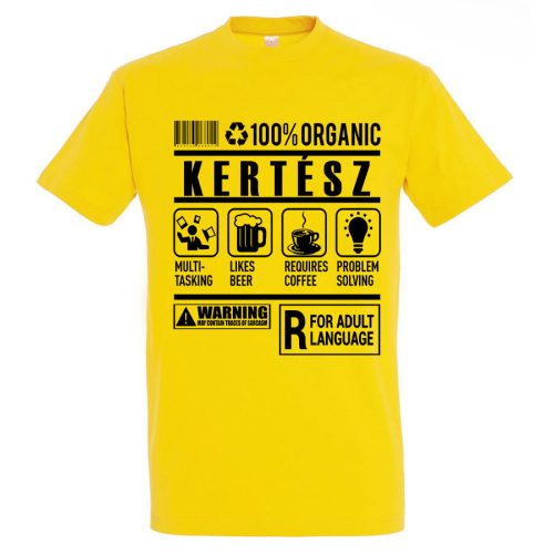 Kertész organic póló