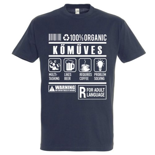 Kőműves organic póló
