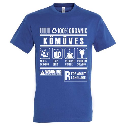 Kőműves organic póló