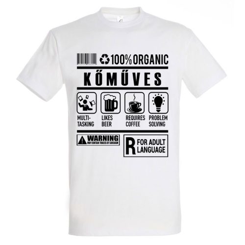 Kőműves organic póló