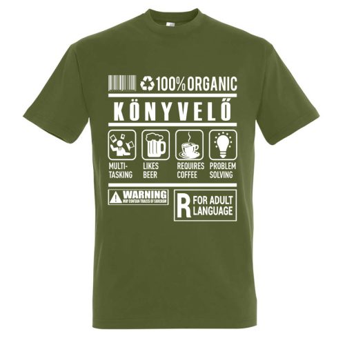Könyvelő organic póló