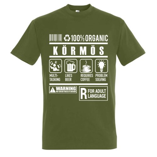 Körmös organic póló