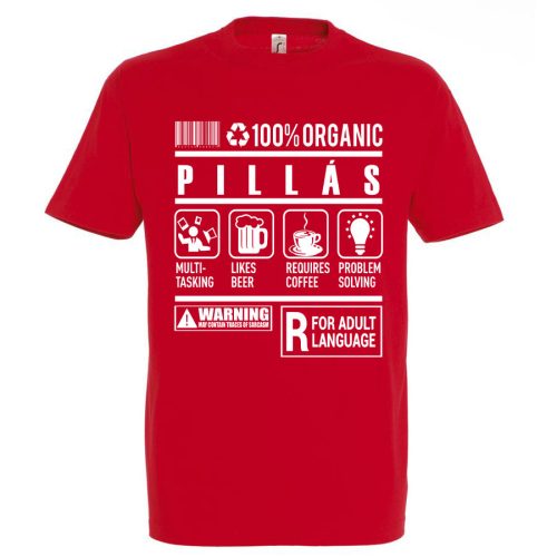 Pillás organic póló
