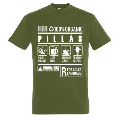 Pillás organic póló