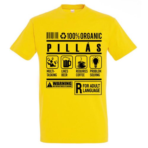 Pillás organic póló