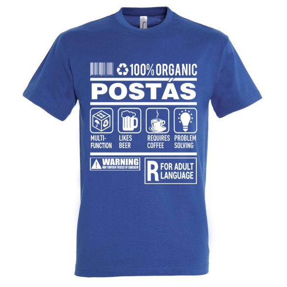 Postás organic póló